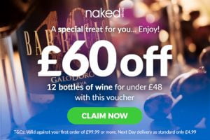 £60 off the wine for your private chef service